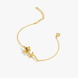 September Birth Flower Bracelet | 18K Gold Vermeil