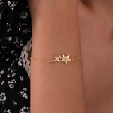 March Birth Flower Bracelet | 18K Gold Vermeil