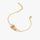 March Birth Flower Bracelet | 18K Gold Vermeil