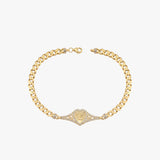 Quinceanera Heart Bracelet