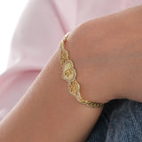 Quinceanera Winged Heart Bracelet