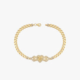 Quinceanera Winged Heart Bracelet