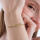 Quinceanera Sideways Cross Bracelet