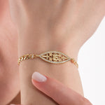Quinceanera Sideways Cross Bracelet