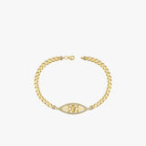 Quinceanera Sideways Cross Bracelet