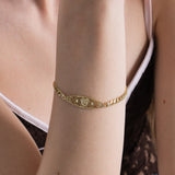 Quinceanera Filigree Heart Bracelet