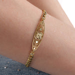 Quinceanera Filigree Heart Bracelet
