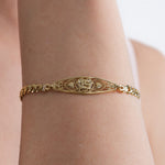 Quinceanera Filigree Heart Bracelet
