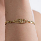 Quinceanera Filigree Heart Bracelet