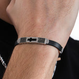 Men's Cross Bracelet | 925 Sterling Silver