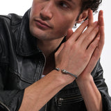 Wolf Head Bracelet with Ornate Clasp | 925 Sterling Silver