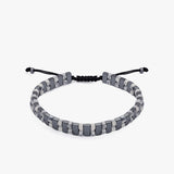 Hematite & White Howlite Men's Bracelet | Natural Stone