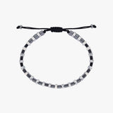 Hematite & White Howlite Men's Bracelet | Natural Stone