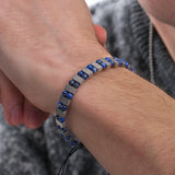 Lapis Lazuli & Hematite Men's Bracelet | Natural Stone