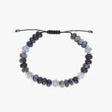 Blue Sea Sediment Jasper & Onyx Natural Stone | Men's Bracelet