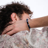 Sodalite & Black Onyx Men's Bracelet | Natural Stone