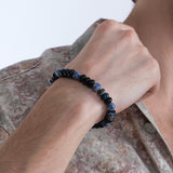 Sodalite & Black Onyx Men's Bracelet | Natural Stone