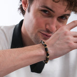 Handmade Jasper Men's Bracelet | Bronzite, Jasper & Agate