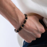 Handmade Jasper Men's Bracelet | Bronzite, Jasper & Agate