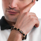 Handmade Jasper Men's Bracelet | Bronzite, Jasper & Agate