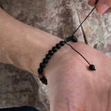 Natural Jasper Stone Men's Bracelet | Tiger's Eye & Onyx