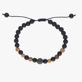 Natural Jasper Stone Men's Bracelet | Tiger's Eye & Onyx