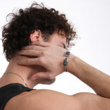 Crocodile Head Cuff Bracelet for Men | 925 Sterling Silver