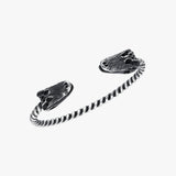Crocodile Head Cuff Bracelet for Men | 925 Sterling Silver