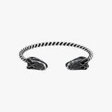 Crocodile Head Cuff Bracelet for Men | 925 Sterling Silver