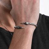 Twisted Skull Bangle | 925 Sterling Silver