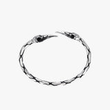 Twisted Skull Bangle | 925 Sterling Silver