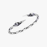 Twisted Skull Bangle | 925 Sterling Silver