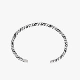 Twisted Silver Cuff Bracelet | 925 Sterling Silver