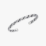 Twisted Silver Cuff Bracelet | 925 Sterling Silver