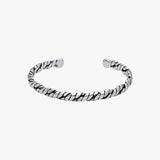 Twisted Silver Cuff Bracelet | 925 Sterling Silver