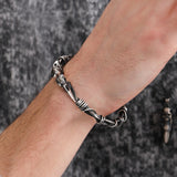 Bird Skull Cuff Bracelet | 925 Sterling Silver
