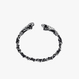Bird Skull Cuff Bracelet | 925 Sterling Silver