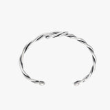 Twisted Knot Cuff Bracelet For Men | 925 Sterling Silver