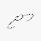 Twisted Knot Cuff Bracelet For Men | 925 Sterling Silver