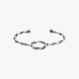 Twisted Knot Cuff Bracelet For Men | 925 Sterling Silver
