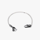 Skull And Hand Cuff Bracelet | 925 Sterling Silver