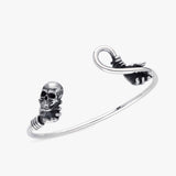 Skull And Hand Cuff Bracelet | 925 Sterling Silver