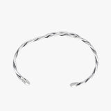 Twisted Cuff Bracelet For Men | 925 Sterling Silver