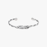 Twisted Cuff Bracelet For Men | 925 Sterling Silver