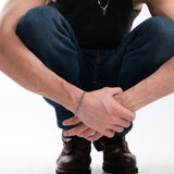 Twisted Rope Cuff Bracelet For Men | 925 Sterling Silver