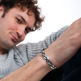 Twisted Cuff Bracelet | 925 Sterling Silver