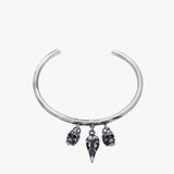 Gothic Skull Cuff Bracelet | 925 Sterling Silver