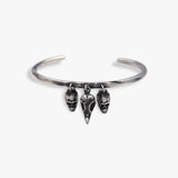 Gothic Skull Cuff Bracelet | 925 Sterling Silver