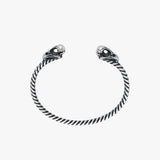 Twisted Bird Skull Cuff Bracelet | 925 Sterling Silver