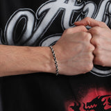 Men's Oxidized Twisted Cuff Bracelet | 925 Sterling Silver